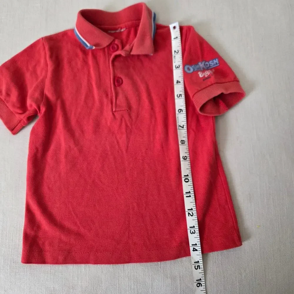 Vintage Oshkosh Red Polo Shirt 3t